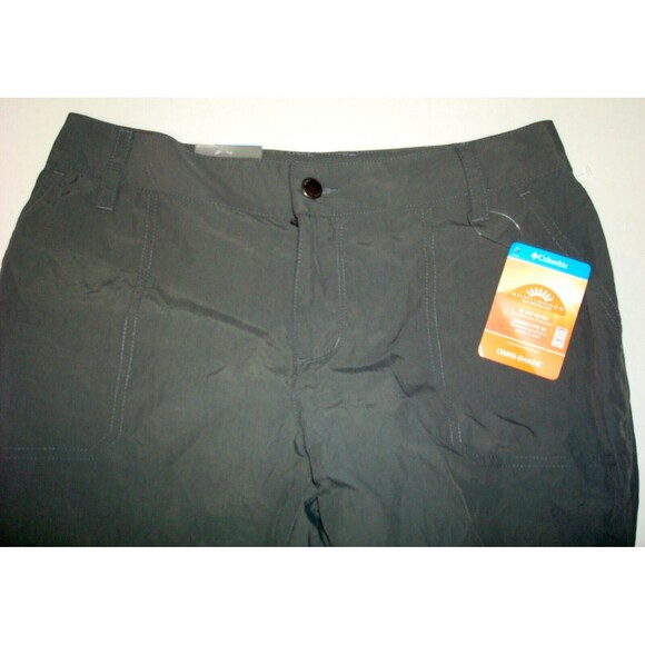 Womens 6 38 New NWT Columbia Capri Pants Pockets Gray UPF 50 Dark Silver Ridge - Picture 2 of 8